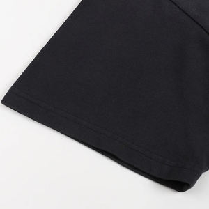 เสื้อยืดคอตตอน 100% ทรงโอเวอร์ไซส์ สีดำ พิมพ์ลาย สกรีนโลโก้ได้ ผลิตแบบถัก สำหรับผู้ชาย ล้างแบบ Snow Wash ขายส่ง - Product Image 6