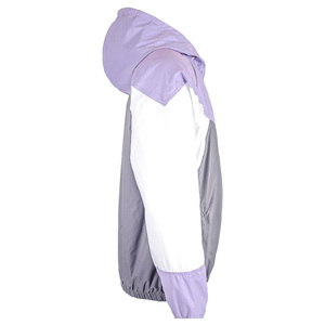 Custom Vintage 80s 90s Men Windbreaker Jacket 100% Polyester Color <b>Block</b> Zipper Nylon Windproof Waterproof for Casual Outdoor - Product Image 2