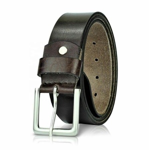 Cinturón de Cuero Genuino para Hombre, Estilo Vintage, Cuero de Grano Completo Original, Casual, de Alta Calidad, con Hebilla de Pin - Product Image 6