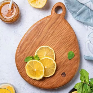 Planche à découper en bois de sheesham de qualité supérieure - Écologique et légère pour une cuisine gastronomique, présentation rustique des aliments, ustensiles de cuisine - Product Image 5