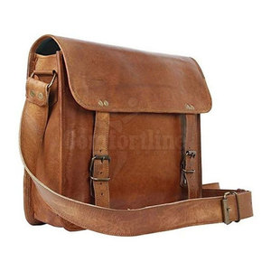 Sac messager en cuir véritable pour homme, sac bandoulière vintage, sangle réglable, logo personnalisé, sac d'affaires - Product Image 5