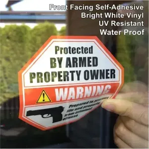Etiquetas Adhesivas Personalizadas para Ventanas Interiores, Resistentes al Agua, con Logotipo - Product Image 4