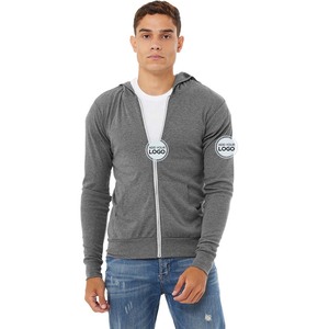 Sudadera con capucha personalizada con cremallera, estilo urbano, a la moda, para hombre - Product Image 3