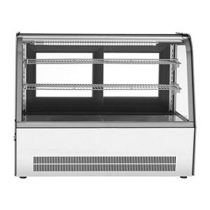 Vetrina Refrigerata Commerciale a 2 Ripiani da Banco, 5 Cu.Ft./145L, Frigorifero per Pasticceria e Torte con Illuminazione LED - Product Image 1