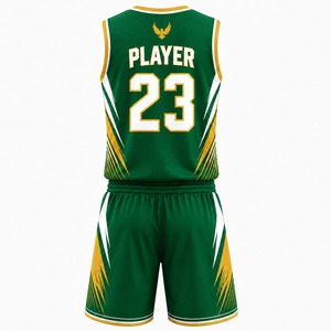 Conjunto de Camiseta y Pantalones Cortos de Baloncesto Personalizados con Sublimación, Ropa Deportiva Transpirable de Alto Rendimiento para Entrenamiento y Partidos - Product Image 2