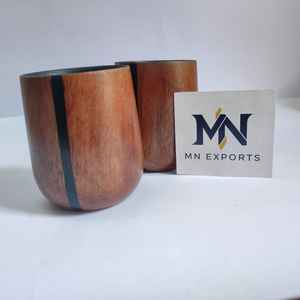 Tasses à thé en bois carbonisé pour boissons chaudes, café, vin, bière - Product Image 5