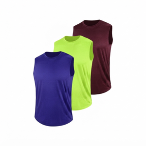 OEM Private Label Dry Fit Athletic Muscle <b>Singlet</b> High Performance <b>Running</b> Gym Tank Tops - Product Image 4