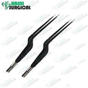 Fórceps bipolares de bayoneta Europea antiadherente de alta calidad Fórceps bipolares reutilizables Quirúrgicos hechos en Pakistán - Product Image 2