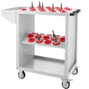 Pesante 40 porta attrezzi conici CNC carrello per utensili con 36 capacità BT40 carrelli di servizio ruote carrello di stoccaggio - Product Image 1
