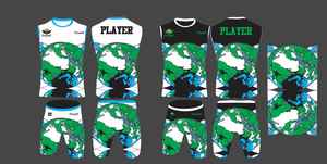 ชุดฟุตบอลพิมพ์ลายดิจิตอลหมายเลขโลโก้แบบกำหนดเอง 7 7 ผลิตจากโพลีเอสเตอร์ 100% ระบายความชื้นได้ดี คอจีน แขนครึ่งตัว สายรัดรูปตัว T - Product Image 4