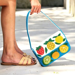 Bolso de Hombro de Lujo con Cuentas Geométricas para Mujer, Bolso de Mano de Otoño con Cierre de Aro de Cuentas Personalizadas y Forro de Lona - Product Image 5