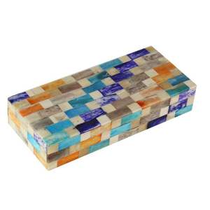 Caja de Joyería Rectangular con Tapa, Diseño a Rayas Blanco y Negro, Moderna, de Lujo, Hecha a Mano, Ecológica, Contenedor de Almacenamiento de Plástico - Product Image 4