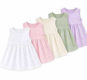 Wholesale Toddler Girls Pink Tutu Dress Ribbed Knit Tulle Skirt Bow Strap Party Birthday Princess Dress OEM ODM - Product Image 3