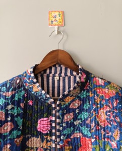 เสื้อแจ็คเก็ตผ้าฝ้ายเย็บมือสำหรับผู้หญิง - Product Image 6