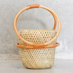 Natural planter <b>basket</b> rattan <b>plant</b> holder hanger <b>baskets</b> cheapest cost indoor <b>plants</b> accessories - Product Image 1