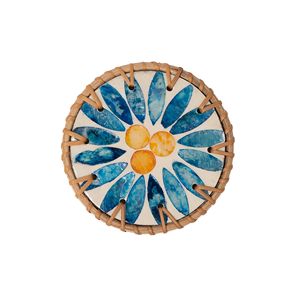 Handmade Mother of Pearl Woven Rattan <b>Coaster</b> Decorative <b>Drink</b> Cup Mat <b>for</b> Coffee Tea Mug Home Supplies - Product Image 4