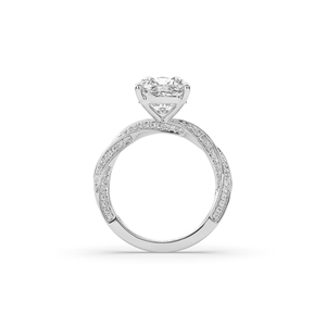 Best 4 Ct Lab grown Cushion Cut Diamond <b>Ring</b> <b>925</b> <b>Silver</b> Gold Unique Style Lightweight Engagement <b>Ring</b> for Women - Product Image 2