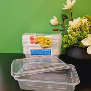 Nouveau modèle 2026 – Boîte en plastique rectangulaire jetable à prix d'usine pour aliments/fruits/salades avec couvercle transparent et logo personnalisé - Product Image 1