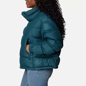 <b>Women's</b> Clothing Quilted Puffer Jacket Stand Collar Zip Up <b>Winter</b> <b>Coat</b> Long Sleeve High Quality Polyester <b>Waterproof</b> Jackets - Product Image 5