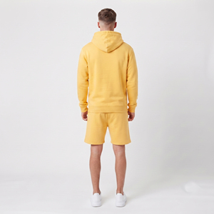 Men Zipper Puff Print Sweat Hoodie <b>Set</b> Casual <b>Twin</b> <b>Set</b> Hoodie And Sweat Shorts <b>Set</b> Men's Fleece Cotton fashion Hoodie Shorts <b>Set</b> - Product Image 2