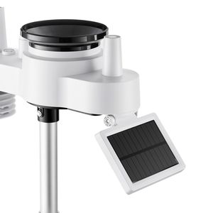 Stazione Meteo Wireless con Display VA da 7,5 Pollici, Alimentata a Energia Solare, Previsioni Meteo per Interni/Esterni con Sensore Pluviometro - Product Image 4