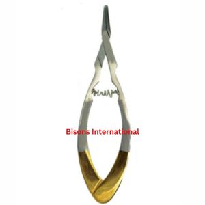 Pince à aiguilles pour piercing corporel en acier inoxydable chirurgical BISONS, pour piercing du nez, des oreilles et du nombril. - Product Image 2