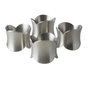 Metal Accessories Table Decoration Elegant Silver Metal <b>Napkin</b> Ring Wedding <b>Birthday</b> Party Metal <b>Napkin</b> Ring - Product Image 3