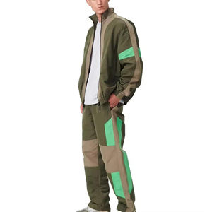 Conjunto Deportivo Personalizado para Hombre, Chaqueta Cortavientos de Punto con Bordado y Diseño con Cierre, Material Spandex/Algodón - Product Image 3