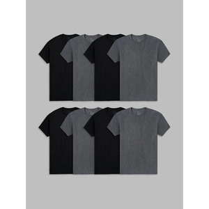 เสื้อยืดผู้ชายคอกลมแขนสั้นทรงเข้ารูป ไซส์ใหญ่ ผ้าถักคุณภาพสูง 100% ผ้าฝ้าย ระบายอากาศได้ดี เป็นมิตรกับสิ่งแวดล้อม - Product Image 5