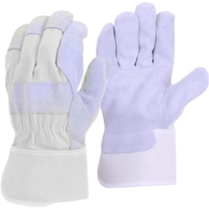Gants de sécurité en cuir de vachette fendu de qualité supérieure, confortables, résistants à l'abrasion, résistants à la chaleur, antistatiques - Product Image 1