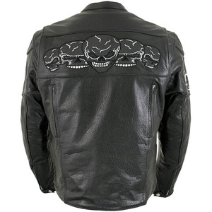 SAMROZ SPORTS Customizable Unisex <b>Racer</b> Style Collarless Premium Motorcross Protection Winter Motorcycle Biker <b>Jackets</b> - Product Image 2