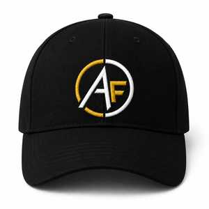 Premium <b>Black</b> Embroidered <b>Baseball</b> <b>Cap</b> Custom Logo Cotton Dad Hat Adjustable Strap Embroidery <b>Cap</b> 6 Panel <b>Black</b> Cotton <b>Baseball</b> - Product Image 1