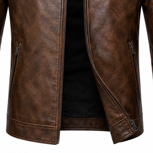 Wholesale Genuine Leather <b>Jackets</b> Manufacturer Premium Fashion Apparel Supplier OEM ODM Private Label Custom <b>Biker</b> <b>Jackets</b> - Product Image 5