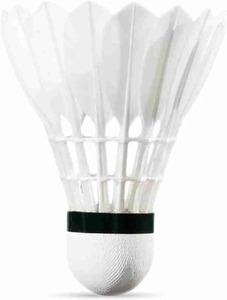 Volante de Bádminton Estándar de Plumas de Ganso con Cabeza de Corcho PU, Duradero, para Entrenamiento, Color Blanco - Product Image 4