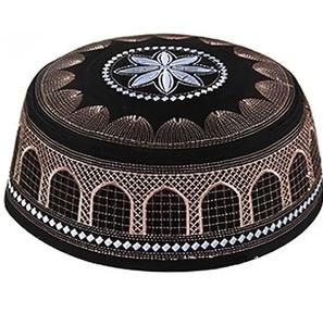 Casquettes turques respirantes personnalisées pour la prière musulmane, chapeaux islamiques saoudiens arabes, casquettes brodées arrondies, chapeaux Taqi - Product Image 1