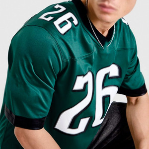 Camiseta Deportiva Oversize de Fútbol Americano para Hombre, Manga Corta, Poliéster Sólido, Número Personalizado, Estilo Casual de Equipo - Product Image 2