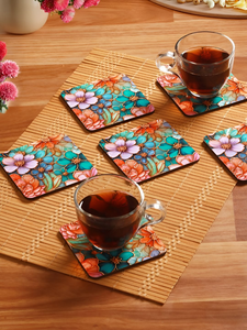 Sous-verre en bois naturel vintage imprimé sur mesure, tapis décoratif pour boissons, support pour tasses à café et thé, protection de table pour la maison - Product Image 6