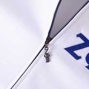 Zeta White Air Tech Fleece Warm <b>Up</b> <b>Jacket</b> Women Athletic <b>Zip</b> <b>Up</b> <b>Jacket</b> Greek Sorority Streetwear Lightweight Sport Coat - Product Image 3