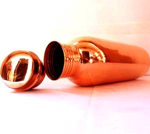 Handmade Pure Copper <b>Water</b> <b>Bottle</b> Traditional Ayurvedic Reusable <b>Bottle</b> Custom Logo for Bulk Wholesale - Product Image 2