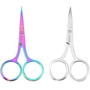 Best Quality TARIQXPORT Professional <b>Left</b>-<b>Handed</b> Stainless Steel Straight Tip <b>Scissors</b> Comfortable Handle Sharp Blade for Nose - Product Image 1