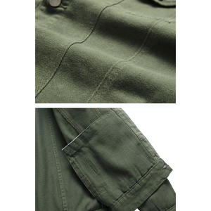 FLY HUMBLE SPORTSWEAR Veste en velours côtelé pour homme, coupe-vent, col rabattu, coupe régulière, manches longues, 100% coton, décontractée - Product Image 4