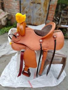 Silla de Montar para Caballo de Cuero 100% Personalizada de Alta Calidad con Árbol de Plástico, Nuevo Diseño Estilo Western, Modelo de Bajo Precio, Talla y Color Originales - Product Image 1