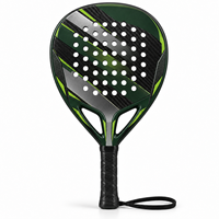 Raquette de padel en fibre de carbone 3K/12K/18K, design personnalisé, professionnelle, légère, avec grip antidérapant, ajustement universel, en vente