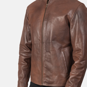 High Quality Custom Made <b>Mens</b> Winter <b>Jacket</b> Thin Canvas with Stand Collar Wholesale Leather <b>Jacket</b> at Good Price <b>jacket</b> for <b>men</b> - Product Image 3