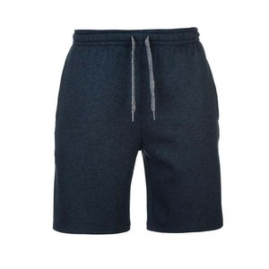 Men's Navy <b>Blue</b> Shorts Drawstring Waist Breathable Solid Pattern Cotton/Fleece <b>Material</b> With Pocket Men's Shorts - Product Image 1