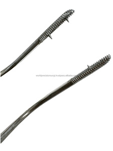 Pinces à pointe croisée courbées Jackson 24 cm en acier inoxydable pour chirurgie générale, réutilisables, instrument manuel - Product Image 2
