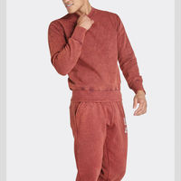 Survêtement unisexe décontracté uni à col rond - Entièrement personnalisable, style vintage printemps, 2-en-1, écologique, séchage rapide, manches longues