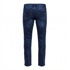 Jeans de Hombre de Alta Calidad, Pantalones de Mezclilla Elástica, Fabricante de Logotipos Personalizados, Jeans de Mezclilla Premium para Hombre, Corte Clásico Ajustado, Fábrica de Jeans de Algodón - Product Image 2