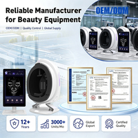 Analyseur de peau intelligent AI, testeur de peau du visage à 8 spectres, caméra HD 36MP, machine d'analyse de la peau pour institut de beauté