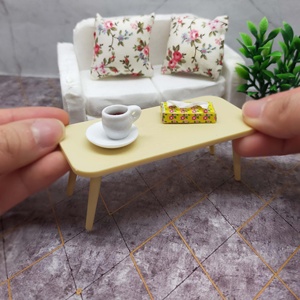 1/12 Scale Dollhouse Coffee <b>Table</b>-Simple Stylish Design with DIY Finish - Product Image 1